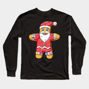 Gingerbread man at Christmas Long Sleeve T-Shirt